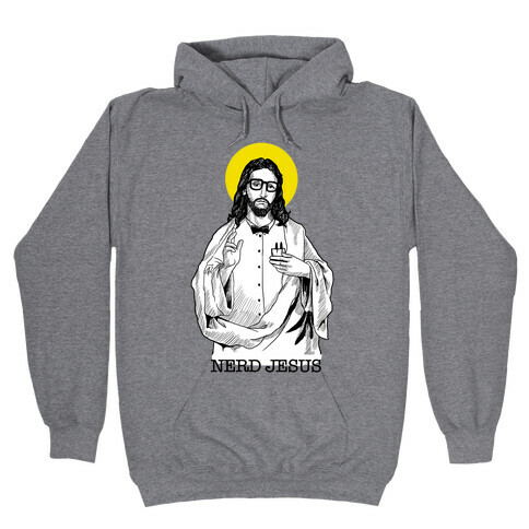Nerd Jesus Hooded Sweatshirt