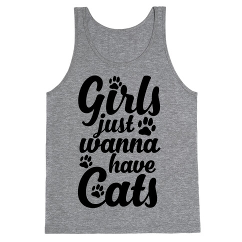 Girls Just Wanna Have Cats Tank Top