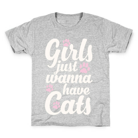 Girls Just Wanna Have Cats Kids T-Shirt