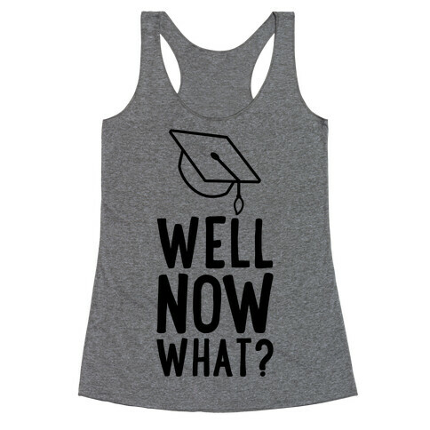 Well, Now What? Racerback Tank Top
