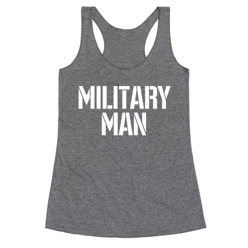 Military Man Racerback Tank Top