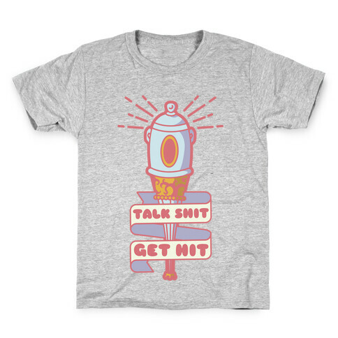 Talk Shit Get Hit Pella Magi Bat Kids T-Shirt