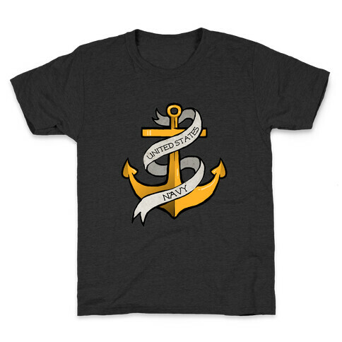 Navy Anchor Kids T-Shirt