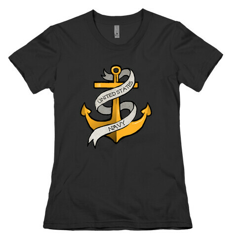 Navy Anchor Womens T-Shirt