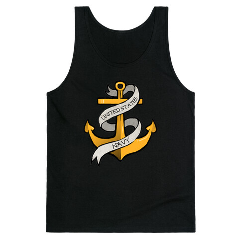 Navy Anchor Tank Top