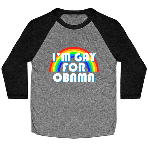 Gays Love Obama Baseball Tee