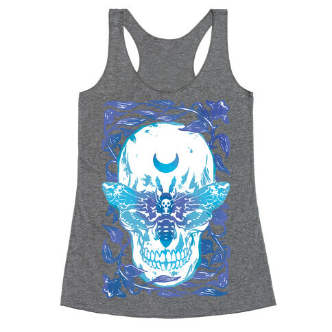 Skull Moth Racerback Tank Top