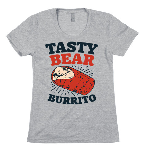 Tasty Bear Burrito Womens T-Shirt