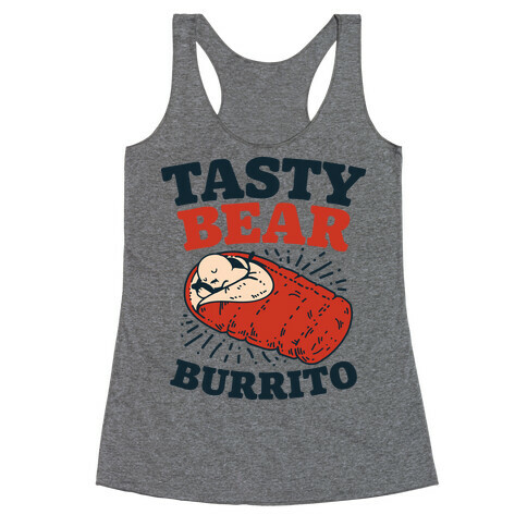 Tasty Bear Burrito Racerback Tank Top