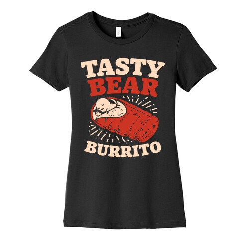 Tasty Bear Burrito Womens T-Shirt