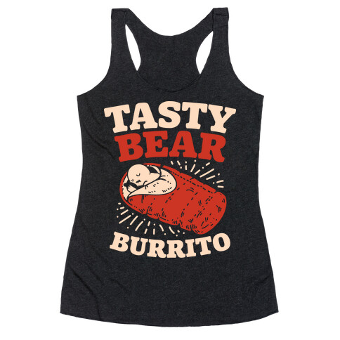 Tasty Bear Burrito Racerback Tank Top