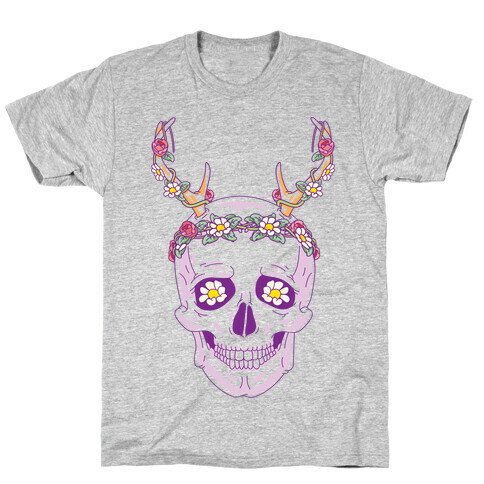 Flower Crown Skull T-Shirt