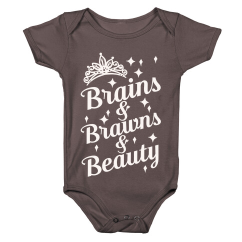 Brains & Brawns & Beauty Baby One-Piece