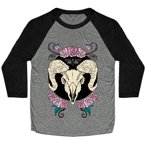 Skull of Ram Baseball Tee