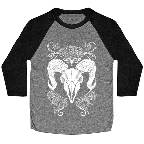 Skull of Ram Baseball Tee