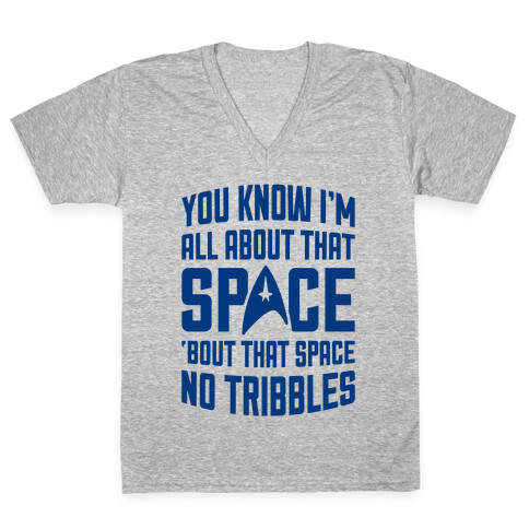 You Know I'm All About That Space V-Neck Tee Shirt