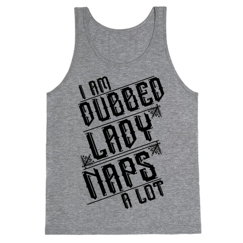 Lady Naps A Lot Tank Top