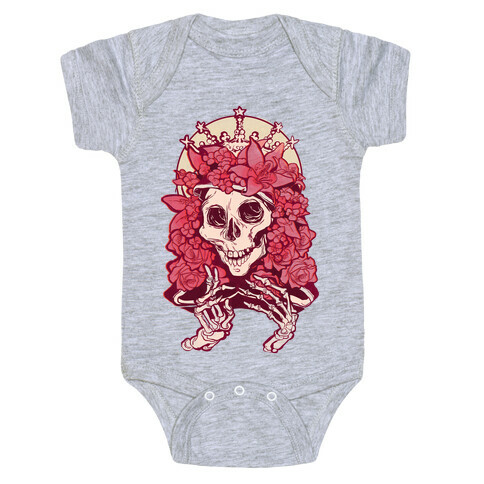 Mother's Lovely Skull Baby One-Piece