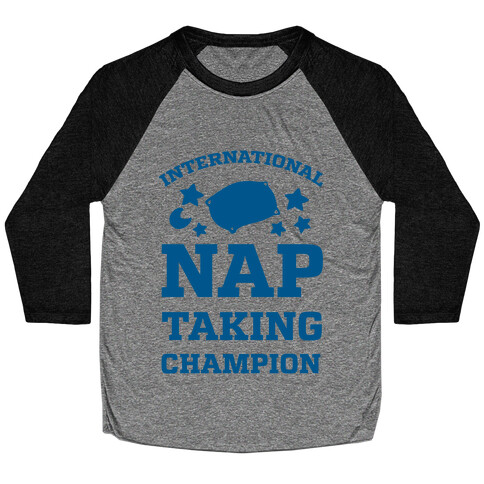 International Nap Taking Champion Baseball Tee