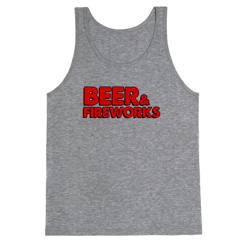 Beer & Fireworks Tank Top