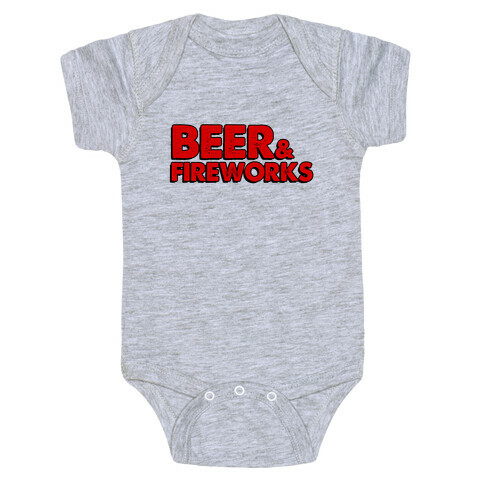 Beer & Fireworks Baby One-Piece