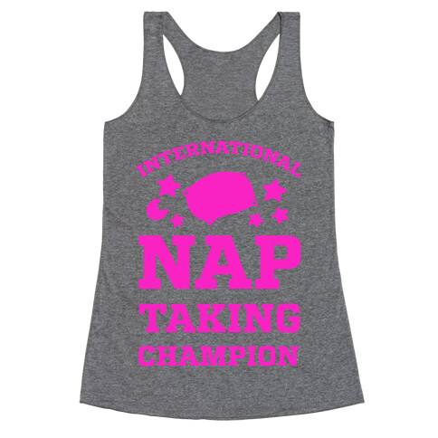 International Nap Taking Champion Racerback Tank Top