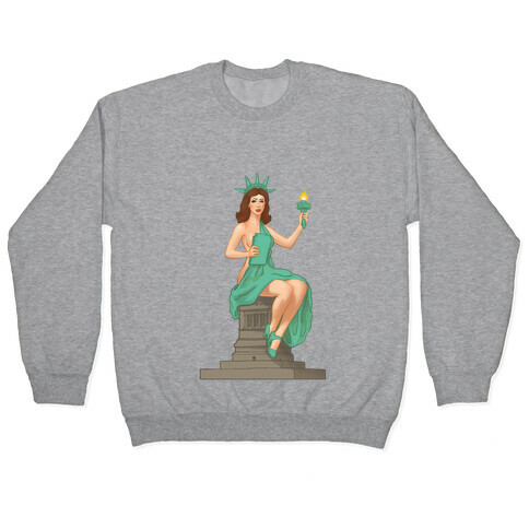 Lady Liberty Pin Up Pullover