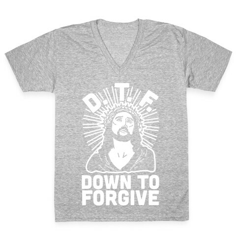 D.T.F. Jesus V-Neck Tee Shirt
