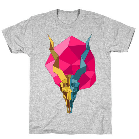 Geometric Blackbuck Skull T-Shirt
