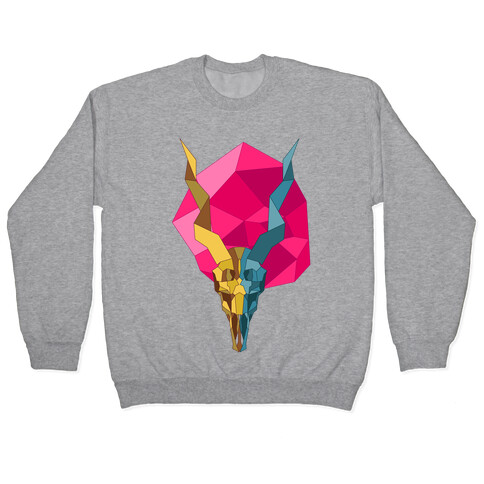 Geometric Blackbuck Skull Pullover