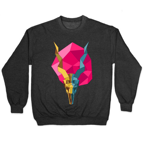 Geometric Blackbuck Skull Pullover