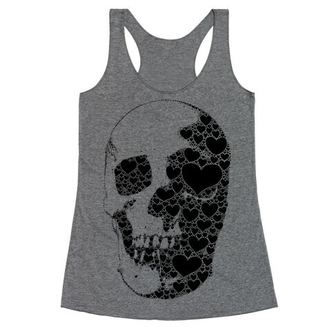 Heart Skull Racerback Tank Top