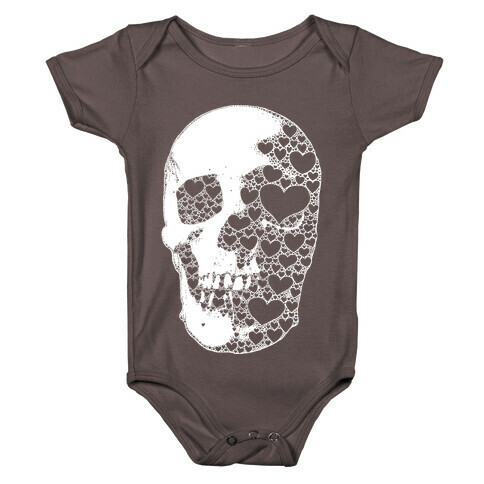 Heart Skull Baby One-Piece