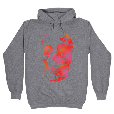 Heart Skull Hooded Sweatshirt