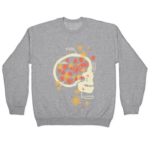 Terminal Daydream Flower Skull Pullover