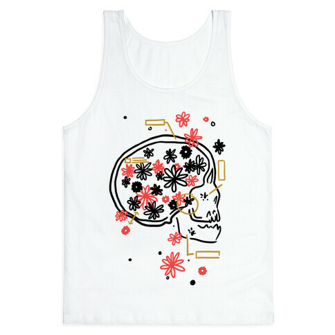 Terminal Daydream Flower Skull Tank Top