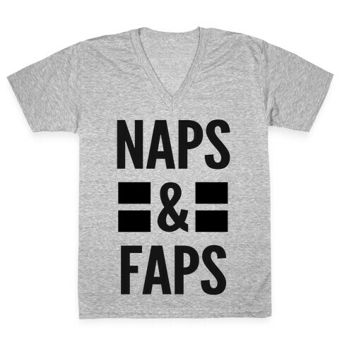 Naps & Faps V-Neck Tee Shirt