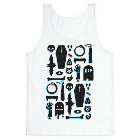 Simple Halloween Pattern Tank Top