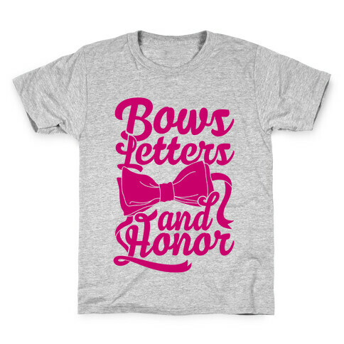 Bows, Letters and Honor Kids T-Shirt