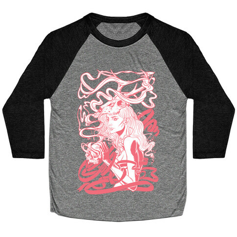 Skull Witch Baseball Tee