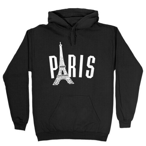 Paris (on dark) Hooded Sweatshirt