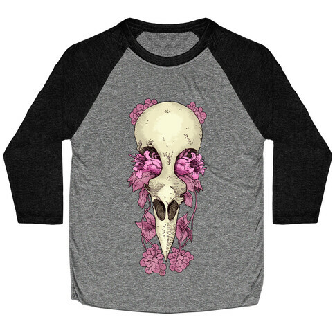 Bird Skull Baseball Tee