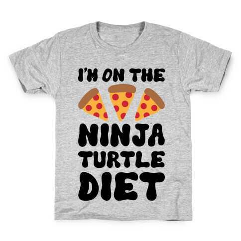 I'm On The Ninja Turtle Diet Kids T-Shirt