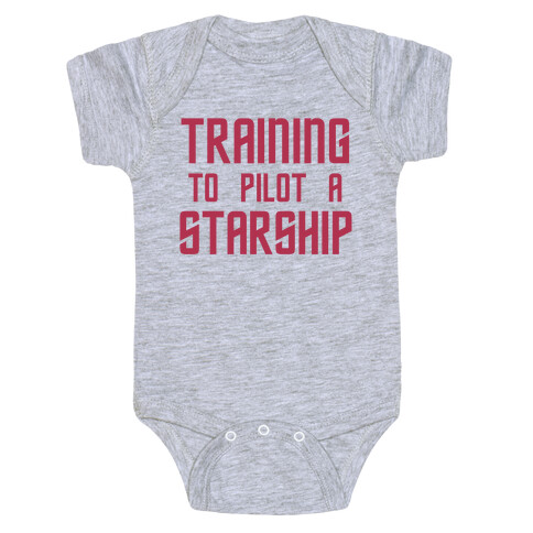 Training To Pilot A Starship Baby One-Piece