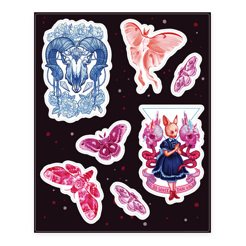 Neon Witchy  Stickers and Decal Sheet