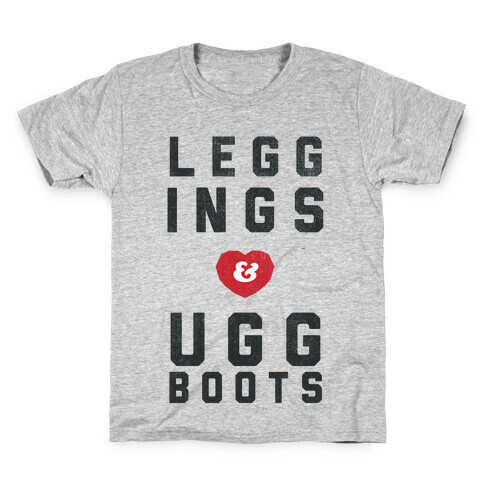Leggings and Ugg Boots Kids T-Shirt