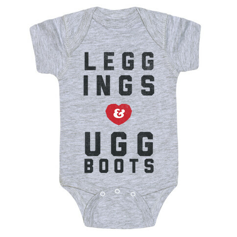 Leggings and Ugg Boots Baby One-Piece