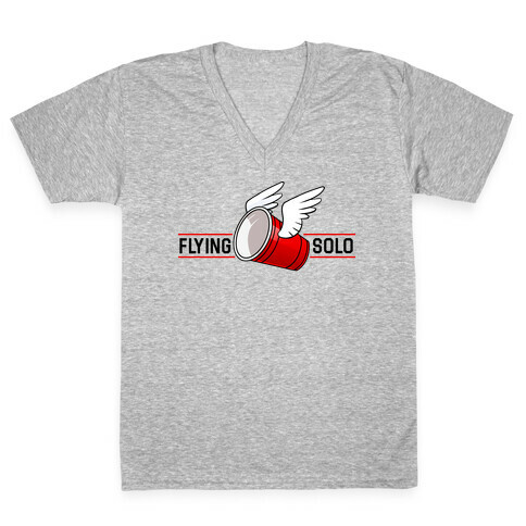 Flying Solo V-Neck Tee Shirt