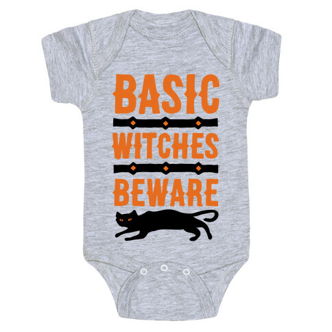 Basic WItches Beware Baby One-Piece