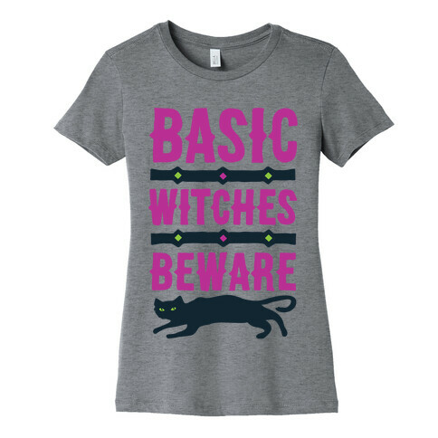 Basic WItches Beware Womens T-Shirt